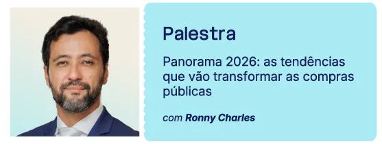 Palestra: Panorama 2026 — as tendências que vão transformar as compras públicas, com Ronny Charles