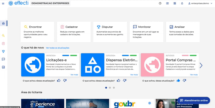 Plataforma para licitantes