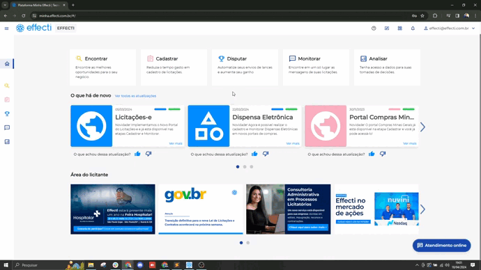 Plataforma para licitantes
