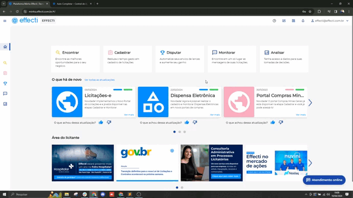Plataforma para licitantes