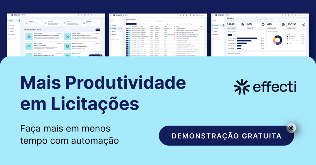 Effecti: Mais Produtividade em Licitações