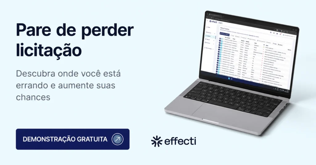 Effecti: para de perder licitação