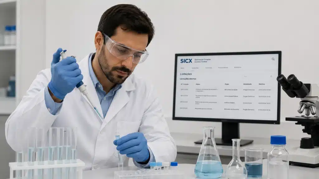licitação de materiais de laboratório e reagentes como vender ao governo?