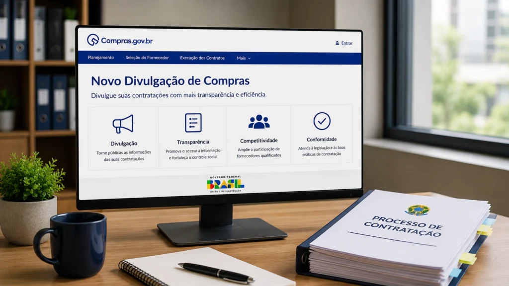 novo divulgação de compras no Compras Gov