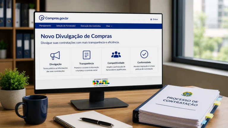 novo divulgação de compras no Compras Gov
