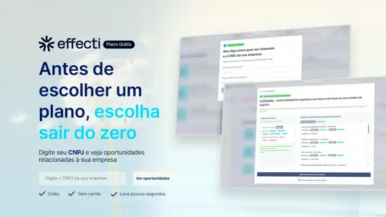 plano grátis minha Effecti