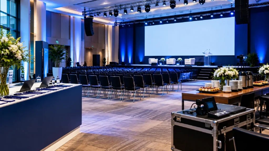 Licitação de organização de eventos, sonorização e audiovisual