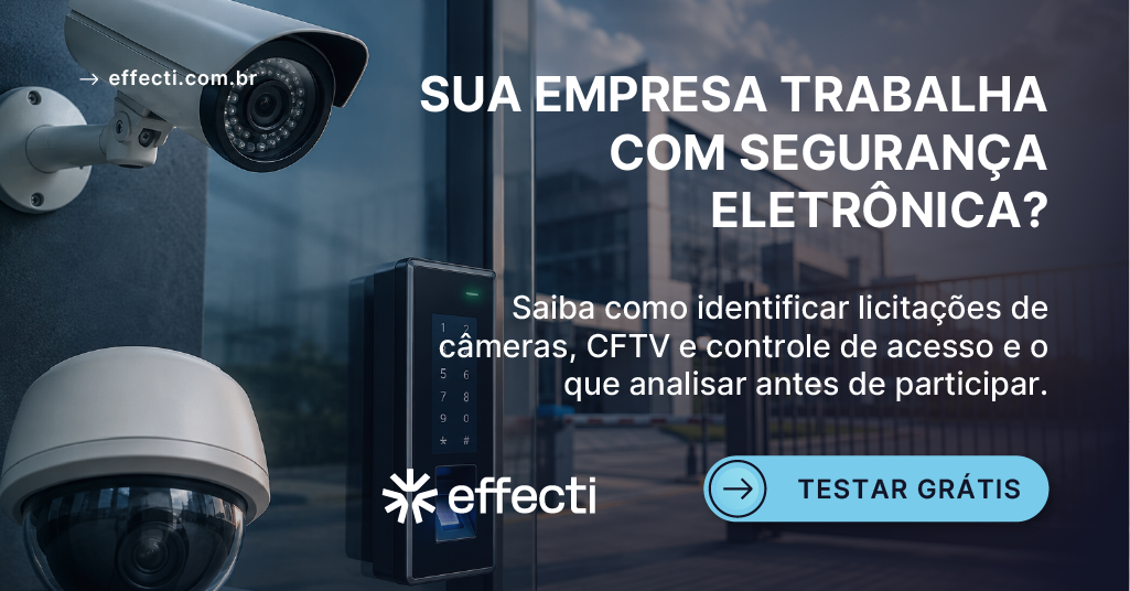 Licitação de câmeras, CFTV e controle de acesso como participar
