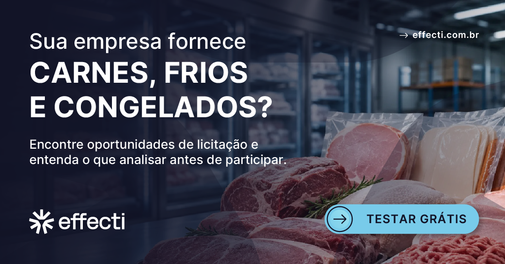 Licitação de carnes, frios e alimentos congelados: como fornecer ao governo?