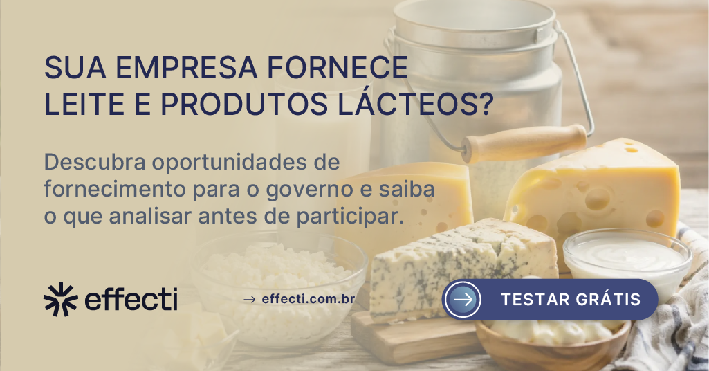 Licitação de leite e derivados: como fornecer ao governo?
