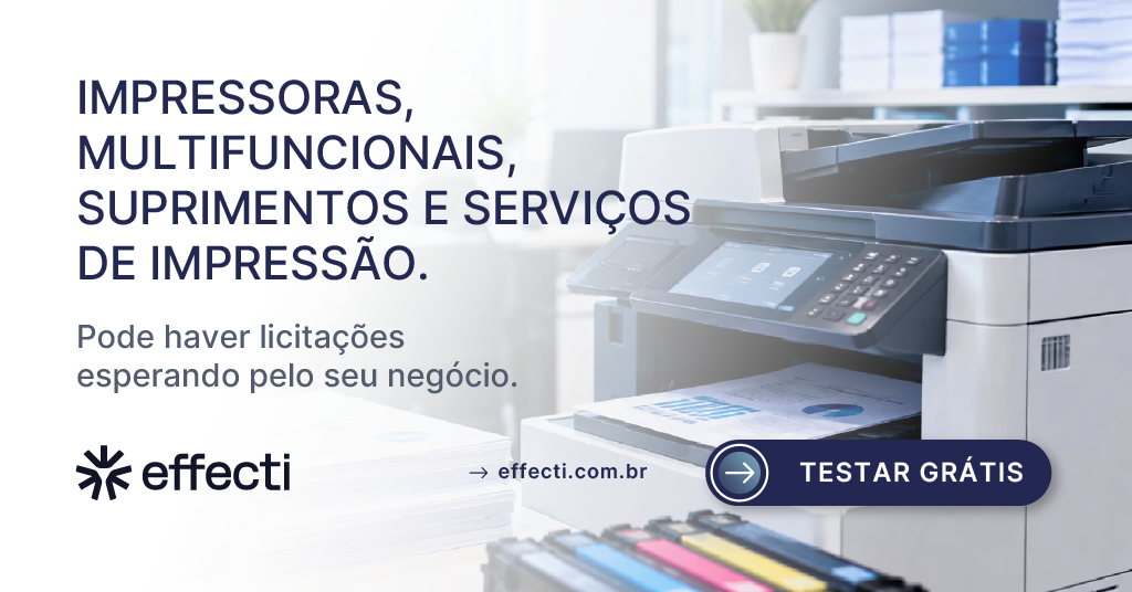 Licitação de outsourcing de impressão como avaliar franquia e fornecer ao governo