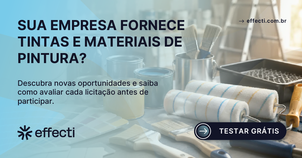 Licitação de tintas e materiais para pintura: como vender ao governo?
