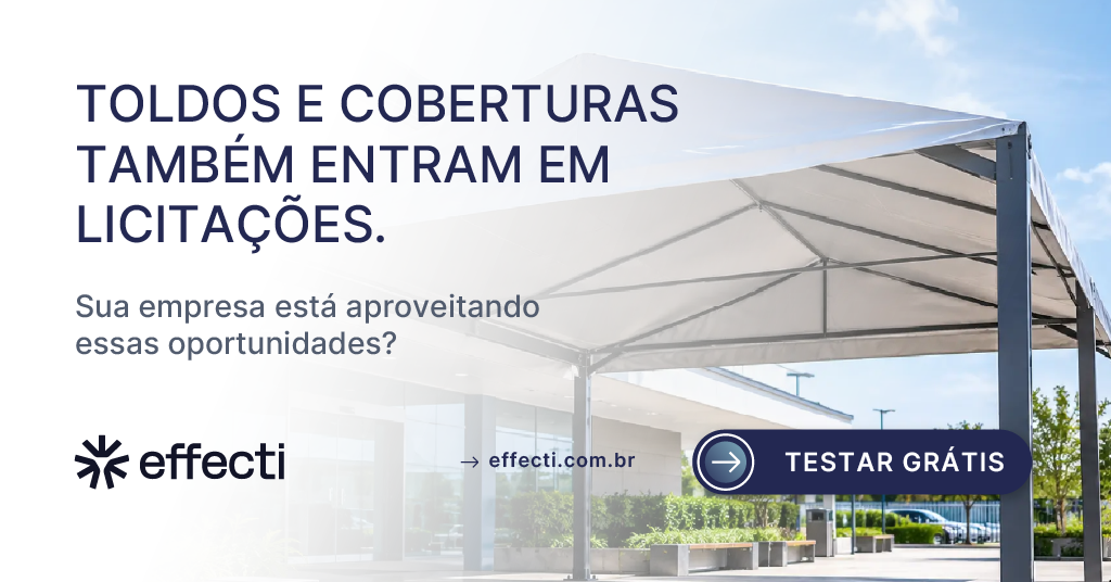 Licitação de toldos e coberturas: da medição à instalação

