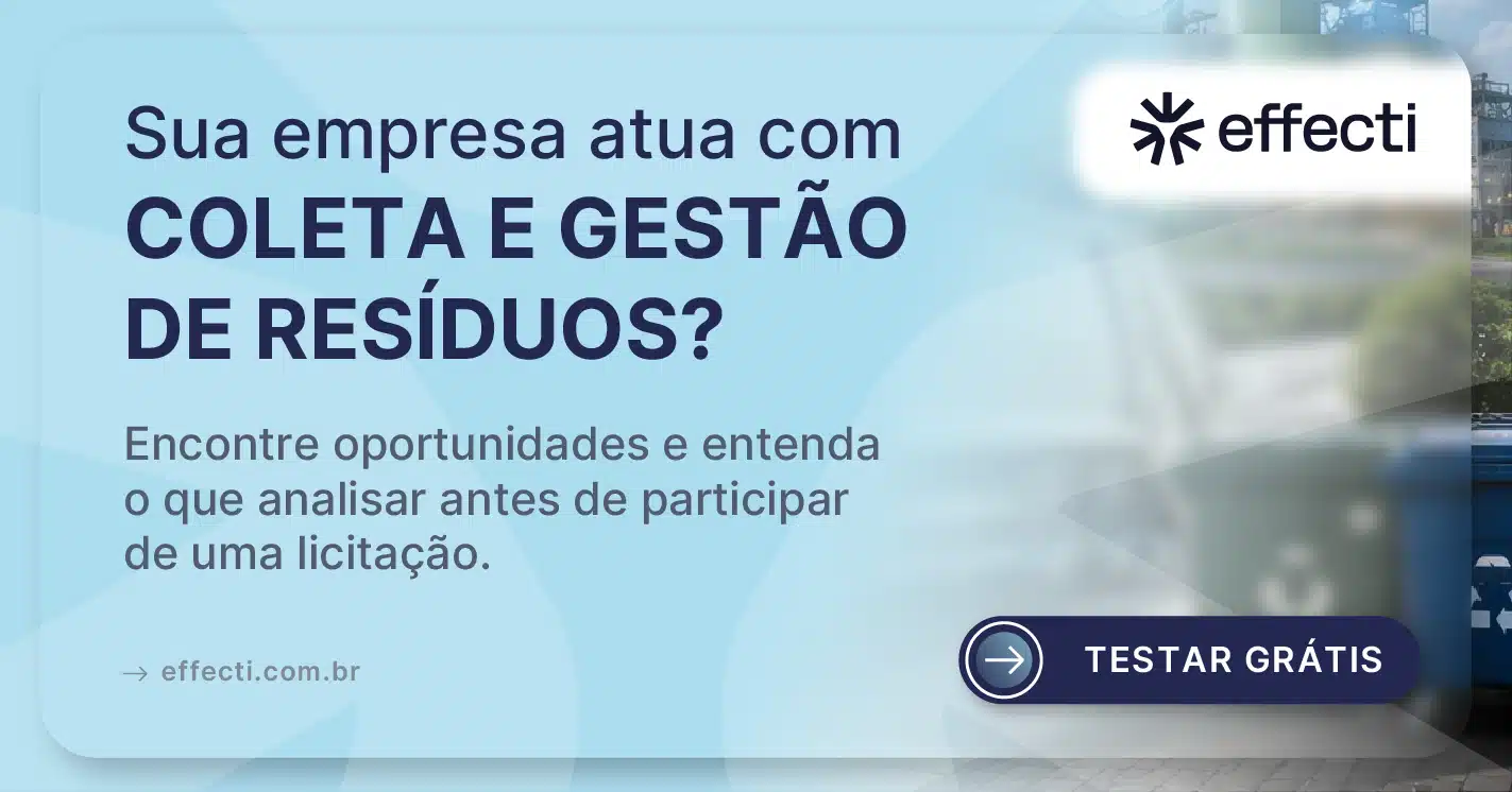 Licitação de coleta e gestão de resíduos: guia do fornecedor