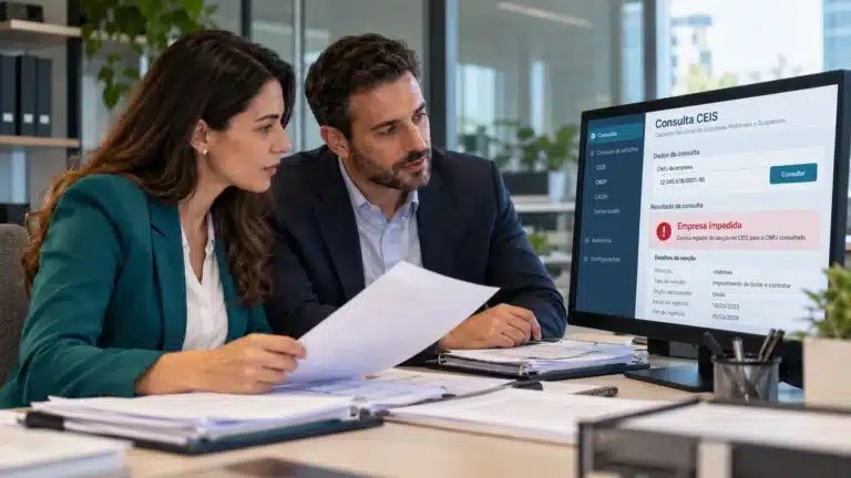 consulta CEIS e impedimento de empresas em licitações